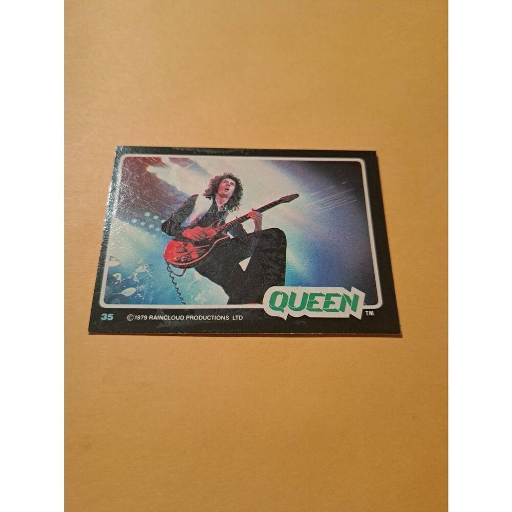 Vintage 1979 Raincloud Productions Queen Trading Card #35 Rock Band Memorabilia